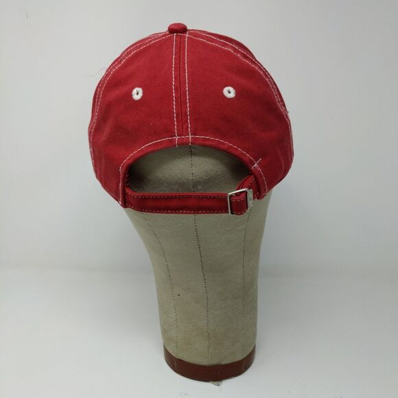 Adidas Indiana University Hoosiers Slideback Hat Red OSFM Embroidered Logo - Picture 8 of 13
